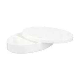 Pill box oval plastic 3 compartments Vitalhaus, 1 pc