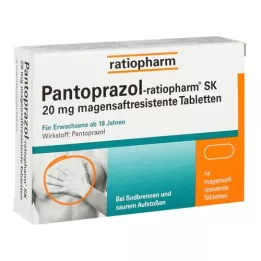 Pantoprazolratiopharm SK 20 mg żołądek Saftres.Taftr., 14 szt
