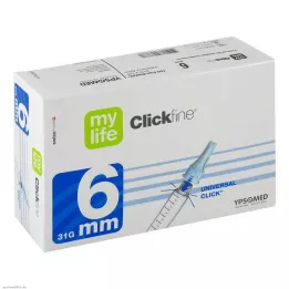 MYLIFE Clickfine pen needles 6 mm 31 G, 100 pcs