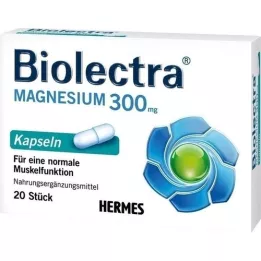 BIOLECTRA Magnesium 300 mg capsules, 20 pcs