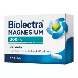 BIOLECTRA Magnesium 300 mg capsules, 20 pcs