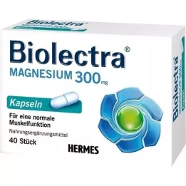 BIOLECTRA Magnesium 300 mg capsules, 40 pcs