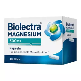 BIOLECTRA Magnesium 300 mg capsules, 40 pcs