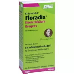 FLORADIX Iron folic acid Dragees, 84 pcs