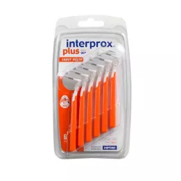 Interprox Plus Super Micro Orange Interdental Brushes, 6 pcs