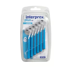 Interprox Plus Conical Blue Interdental Brushes, 6 pcs