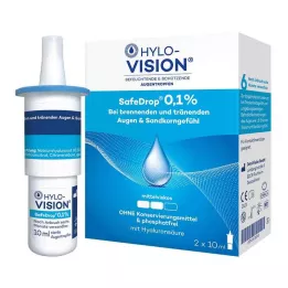 HYLO-VISION SafeDrop 0.1% eye drops, 2X10 ml