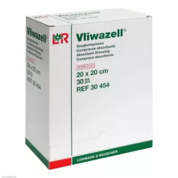 VLIWAZELL Absorbent compresses sterile 20x20 cm, 30 pcs