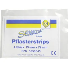 Senada plaster strips 19x72 mm, 4 pieces