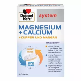 DOPPELHERZ Magnesium+Calc.+Copper+Manganese syst.Tab., 60 pcs