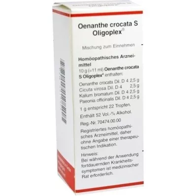 OENANTHE CROCATA S Oligoplex Liquidum, 50ml OENANTHE CROCATA S Oligoplex Liquidum, 50ml