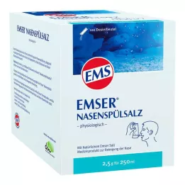 EMSER Nasal rinse salt physiological bottle, 100 pcs