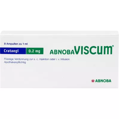 ABNOBAVISCUM Crataegi 0.2 mg ampoules, 8 pcs