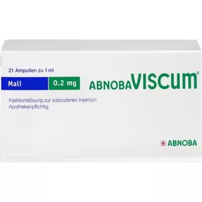 ABNOBAVISCUM Mali 0.2 mg ampoules, 21 pcs