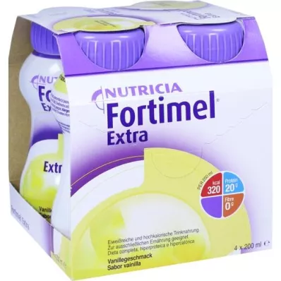 FORTIMEL Extra Vanillegeschmack, 4X200 ml