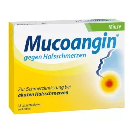 MUCOANGIN Mint 20 mg lozenges, 18 pcs