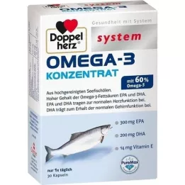 DOPPELHERZ Omega-3 concentrate system capsules, 30 pcs