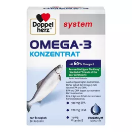 DOPPELHERZ Omega-3 concentrate system capsules, 30 pcs