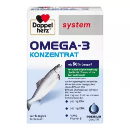 DOPPELHERZ Omega-3 concentrate system capsules, 60 pcs