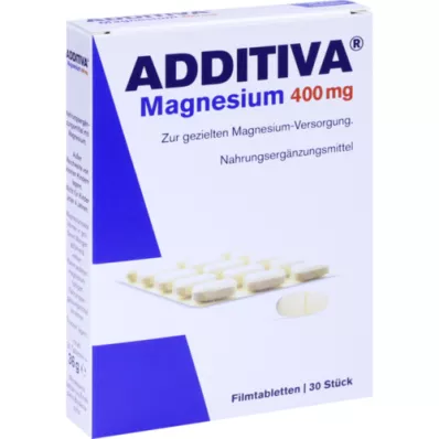 ADDITIVA Tabletki z filmu Magnezem 400 mg, 30 szt