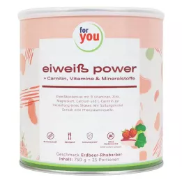 FOR YOU protein power strawberry powder, 750 g