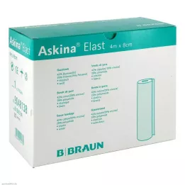 ASKINA Elastic bandage 8 cmx4 m loose, 20 pcs