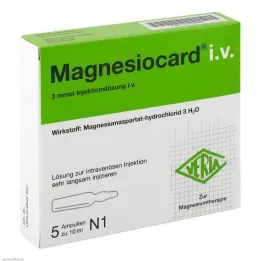 MAGNESIOCARD i.v. Solution for injection, 5X10 ml