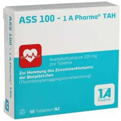 ASS 100-1A Pharma TAH Tabletten, 50 St