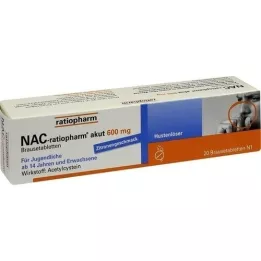 Nac-ratiopharm acute 600 mg cough solder brokelass., 20 pcs