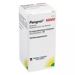 PANGROL 10,000 hard capsules with enteric coated pellets, 50 pcs