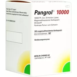 PANGROL 10,000 Hartkps.M.Magagensftr.überz.pell., 100 pcs