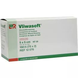VLIWASOFT Fleece compresses 5x5 cm sterile 4l, 150 pcs