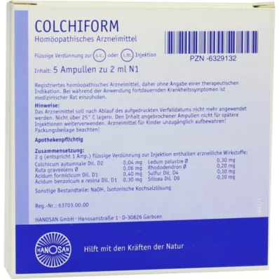 COLCHIFORM Ampules solution for injection, 10 ml