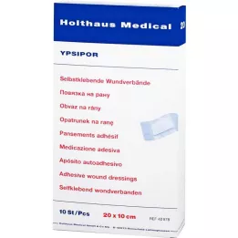 WUNDVERBAND Ypsipor sterile 10x20 cm, 10 pcs