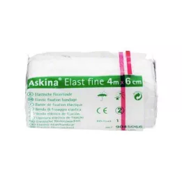 ASKINA Elast Fine bandage 6 cmx4 m cellophaned, 1 pc