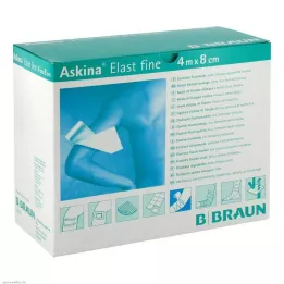 ASKINA Elast Fine bandage 8 cmx4 m loose, 20 pcs