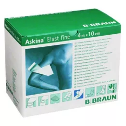 ASKINA Elast Fine bandage 10 cmx4 m loose, 20 pcs