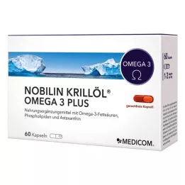 NOBILIN Krill Oil Omega-3 Plus Capsules, 60 pcs