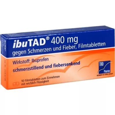 IBUTAD 400 mg against pain and fever film -drawer, 10 pcs