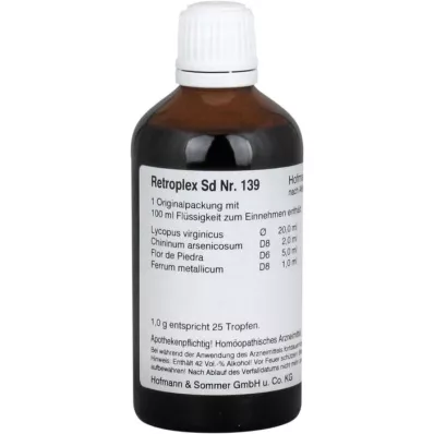 RETROPLEX SD No.139 drops, 100 ml RETROPLEX SD No.139 drops, 100 ml