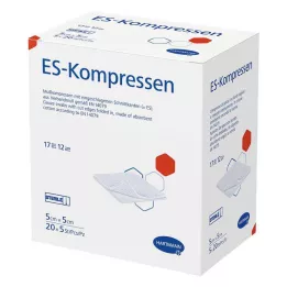 ES-KOMPRESSEN sterile 5x5 cm 12-pack, 20X5 pcs
