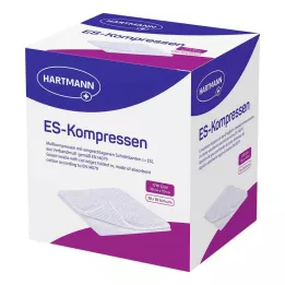 ES-KOMPRESSEN sterile 10x10 cm 12-fold bulk pack, 10X10 pcs