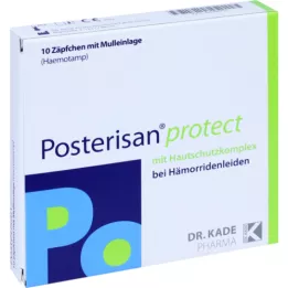 POSTERISAN protect suppos.with gauze insert, 10 pcs
