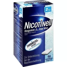 NICOTINELL chewing gum cool mint 2 mg, 96 pcs