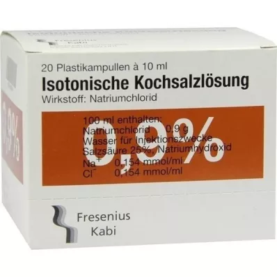 KOCHSALZLÖSUNG 0,9% Pl.Fresenius Injektionslsg., 20X10 ml