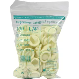 FINGERLING latex size 4, 100 pcs