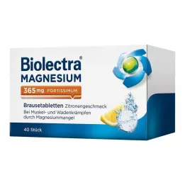 BIOLECTRA Magnesium 365 mg fortissimum lemon, 40 pcs