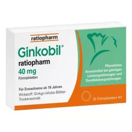 GINKOBIL-ratiopharm 40 mg film-coated tablets, 30 pcs