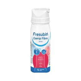 FRESUBIN ENERGY Fibre DRINK Strawberry Drinking Bottle, 4X200 ml