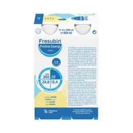 Fresubin Protein Energy Drink Vanilla drinking bottle, 6X4X200 ml